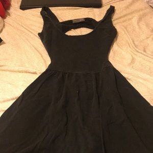 Black cut out back Dress